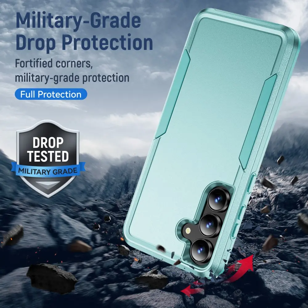Samsung Galaxy A57 Hoesje Schokbestendige Hardcase Back Cover Groen afbeelding 2