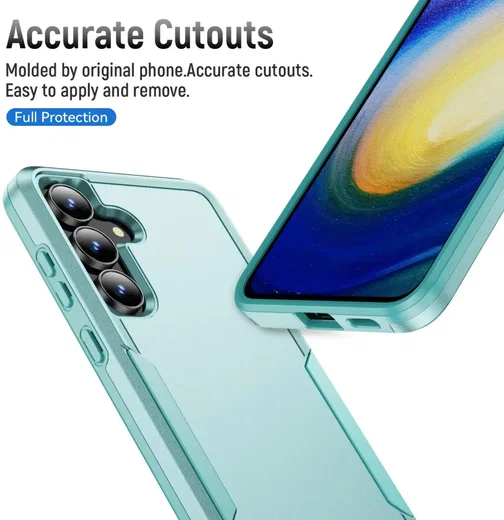 Samsung Galaxy A57 Hoesje Schokbestendige Hardcase Back Cover Groen afbeelding 4