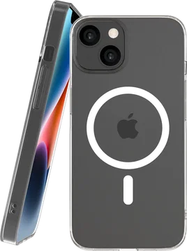 NEKIT Bare Apple iPhone 14 / 13 Hoesje 1.2MM Thin Case MagSafe Transparant