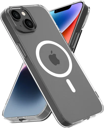 NEKIT Bare Apple iPhone 14 / 13 Hoesje 1.2MM Thin Case MagSafe Transparant afbeelding 6