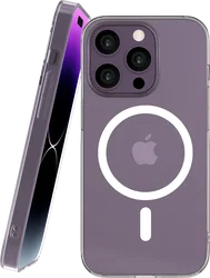 NEKIT Bare Apple iPhone 14 Pro Hoesje 1.2MM Thin Case MagSafe Transparant afbeelding