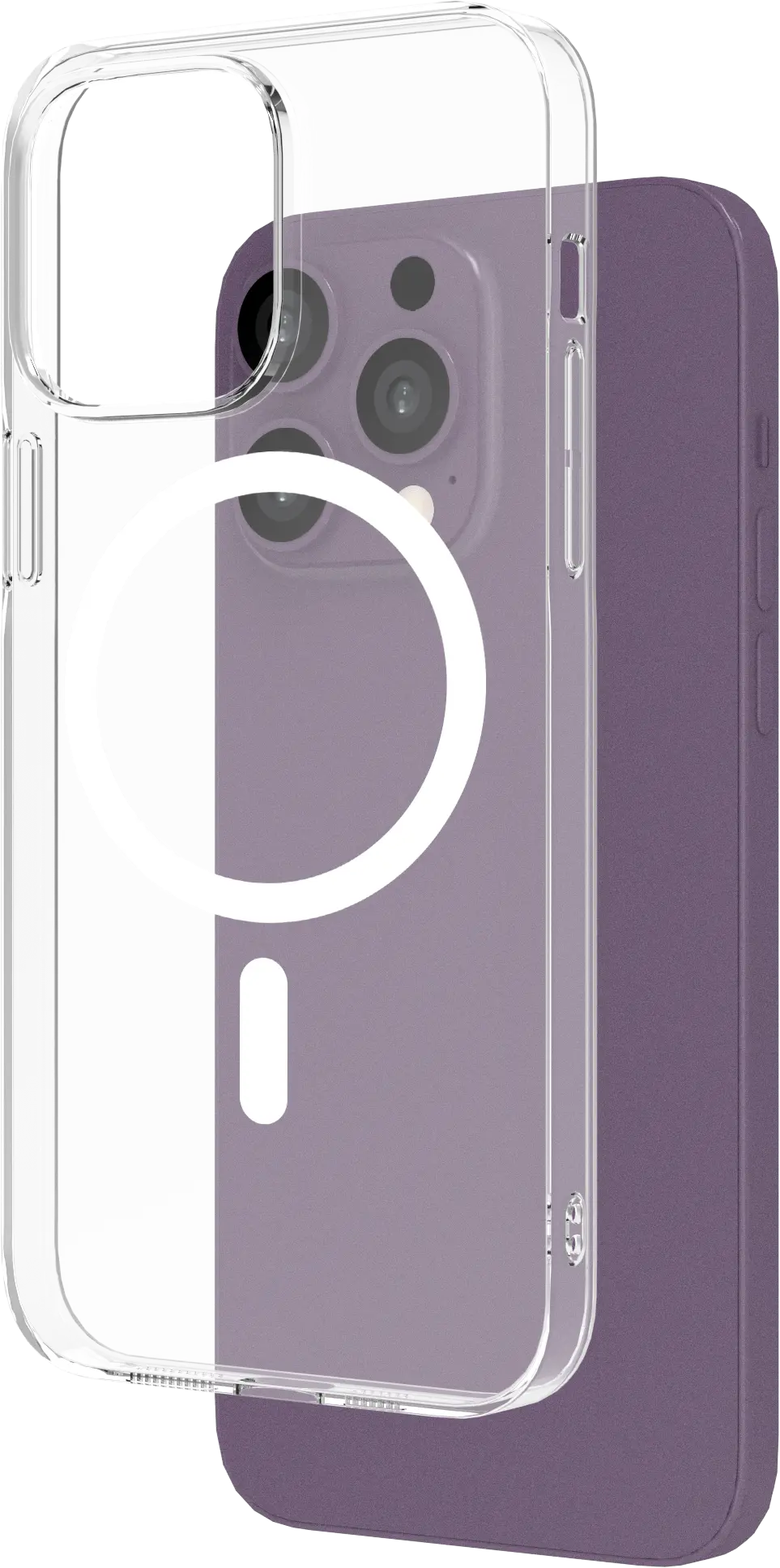 NEKIT Bare Apple iPhone 14 Pro Max Hoesje 1.2MM Thin Case MagSafe Transparant afbeelding 9
