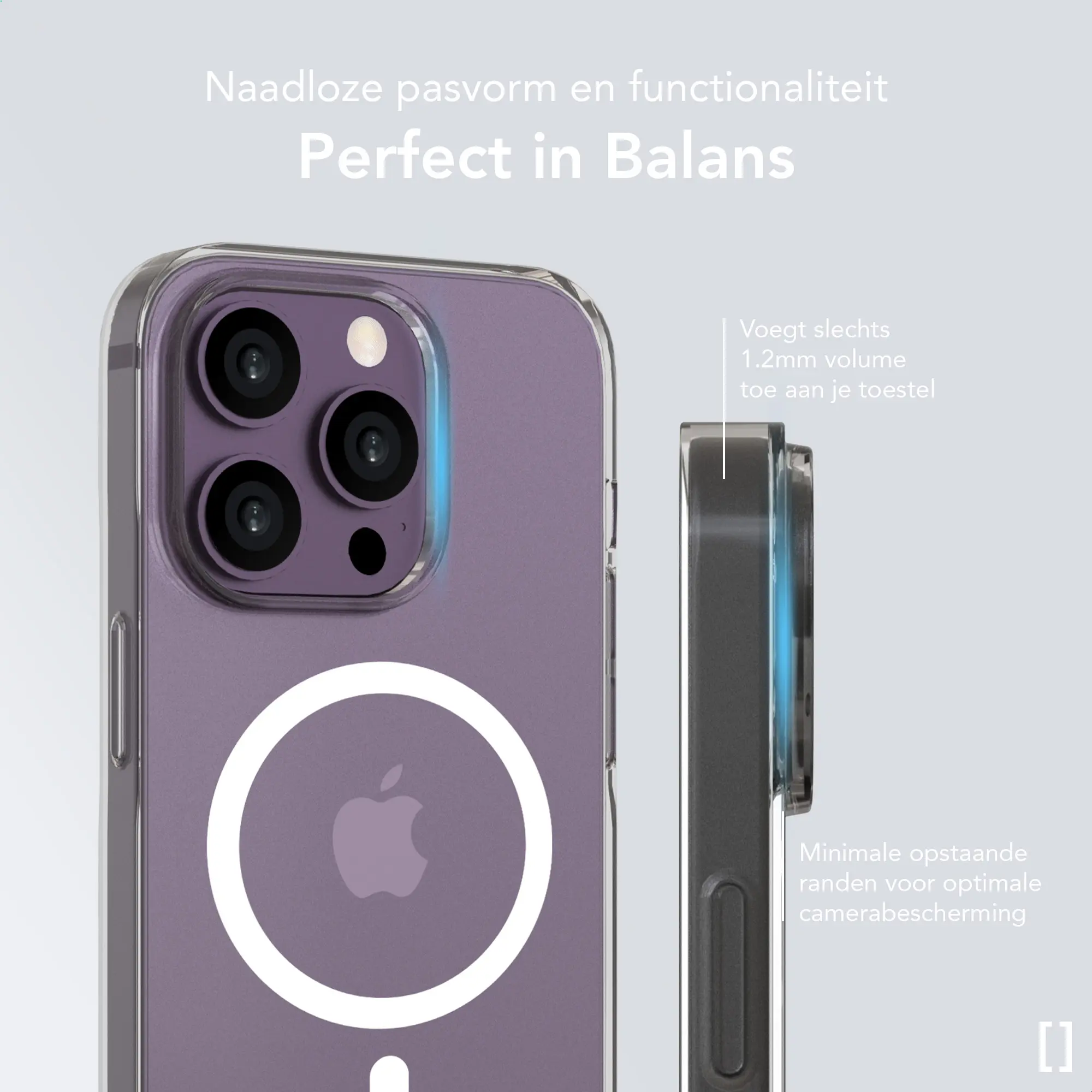 NEKIT Bare Apple iPhone 14 Pro Max Hoesje 1.2MM Thin Case MagSafe Transparant afbeelding 5