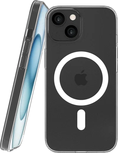 NEKIT Bare Apple iPhone 15 Hoesje 1.2MM Thin Case MagSafe Transparant afbeelding 1