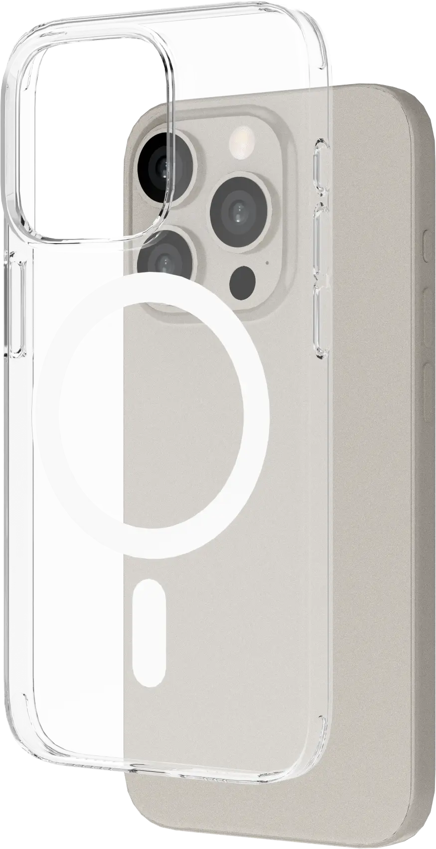 NEKIT Bare Apple iPhone 15 Pro Hoesje 1.2MM Thin Case MagSafe Transparant afbeelding 9