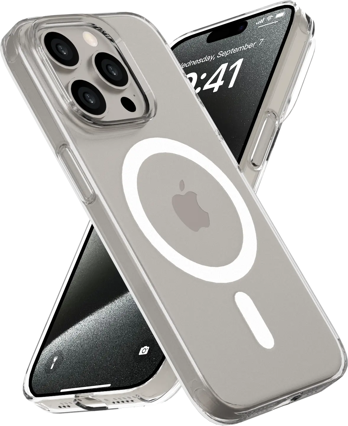NEKIT Bare Apple iPhone 15 Pro Hoesje 1.2MM Thin Case MagSafe Transparant afbeelding 7