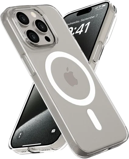 NEKIT Bare Apple iPhone 15 Pro Hoesje 1.2MM Thin Case MagSafe Transparant afbeelding 7