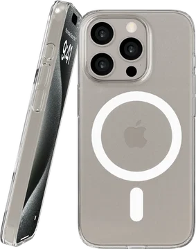 NEKIT Bare Apple iPhone 15 Pro Hoesje 1.2MM Thin Case MagSafe Transparant