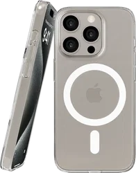 NEKIT Bare Apple iPhone 15 Pro Hoesje 1.2MM Thin Case MagSafe Transparant afbeelding