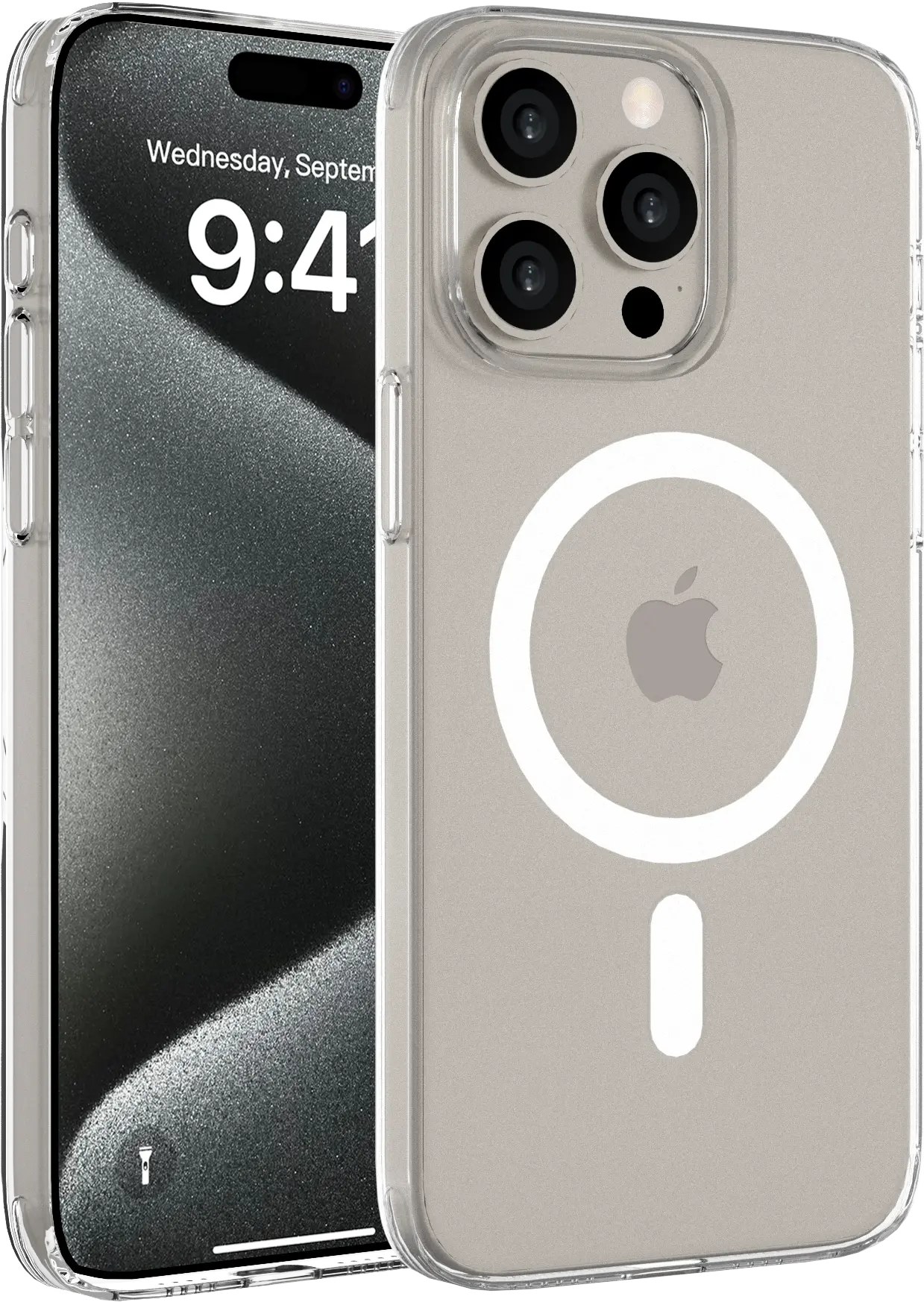 NEKIT Bare Apple iPhone 15 Pro Max Hoesje 1.2MM Thin Case MagSafe Transparant afbeelding 8
