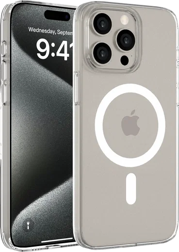 NEKIT Bare Apple iPhone 15 Pro Max Hoesje 1.2MM Thin Case MagSafe Transparant afbeelding 8
