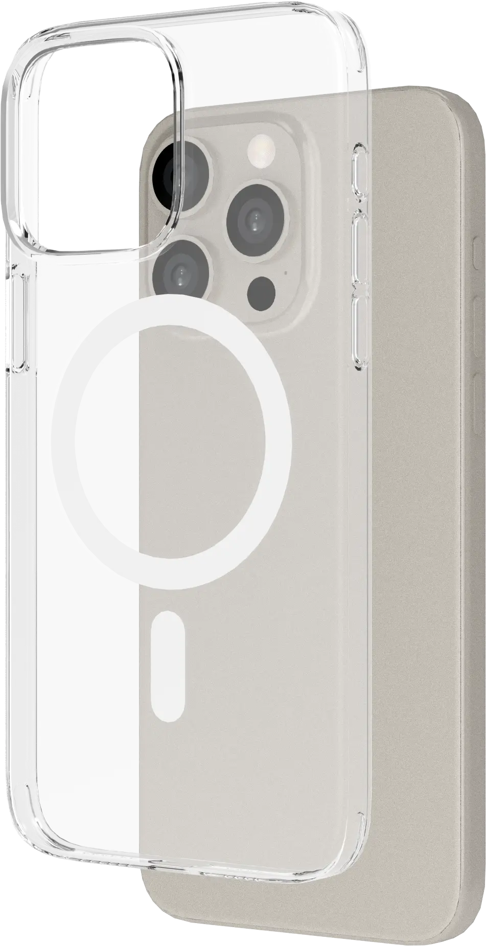 NEKIT Bare Apple iPhone 15 Pro Max Hoesje 1.2MM Thin Case MagSafe Transparant afbeelding 9