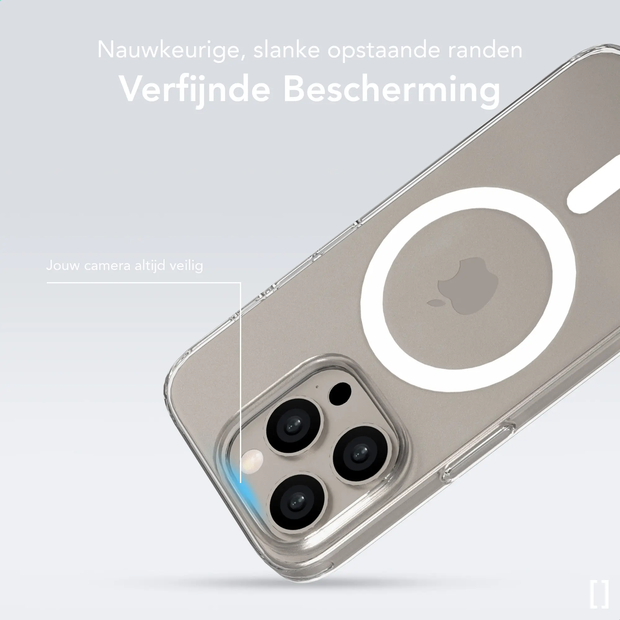 NEKIT Bare Apple iPhone 15 Pro Max Hoesje 1.2MM Thin Case MagSafe Transparant afbeelding 5