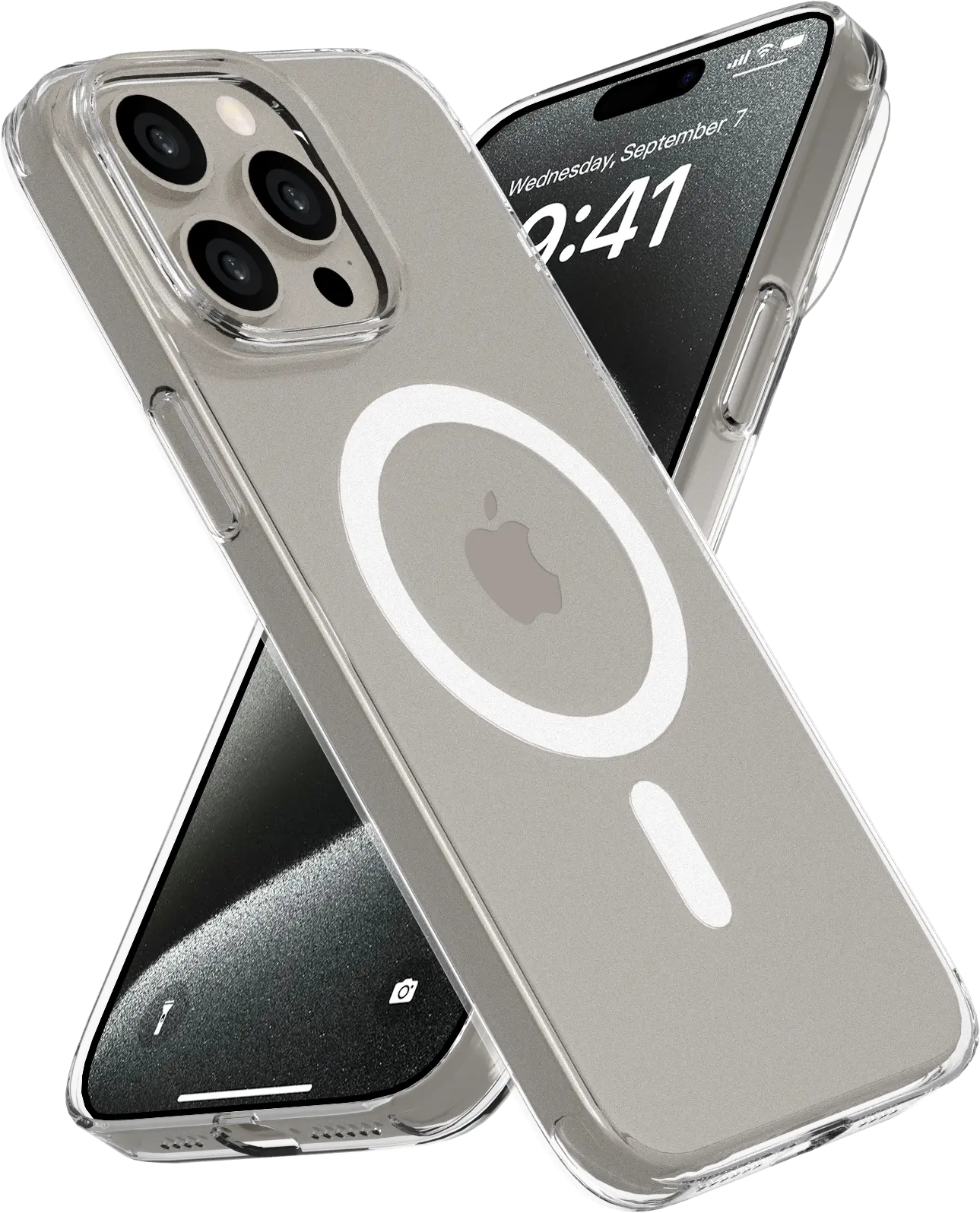 NEKIT Bare Apple iPhone 15 Pro Max Hoesje 1.2MM Thin Case MagSafe Transparant afbeelding 7
