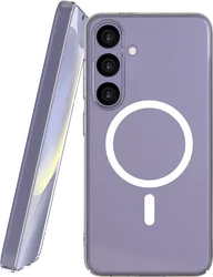 NEKIT Bare Samsung Galaxy S24 Hoesje 1.2MM Thin Case MagSafe Transparant afbeelding