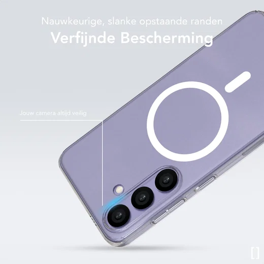 NEKIT Bare Samsung Galaxy S24 Hoesje 1.2MM Thin Case MagSafe Transparant afbeelding 5