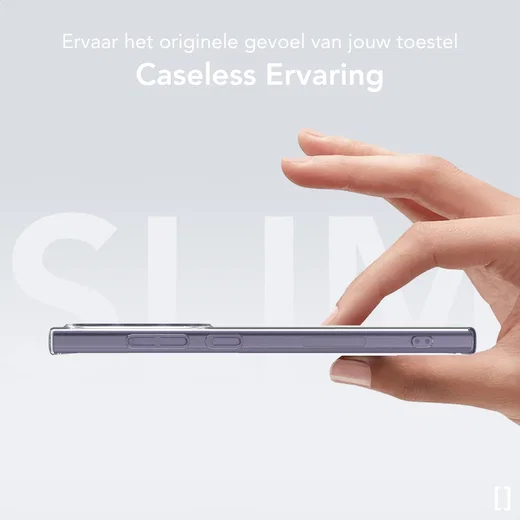 NEKIT Bare Samsung Galaxy S24 Ultra Hoesje 1.2MM Thin Case MagSafe Transparant afbeelding 3