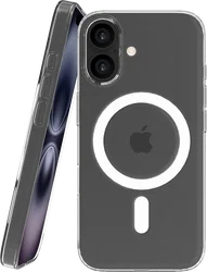 NEKIT Bare Apple iPhone 16 Hoesje 1.2MM Thin Case MagSafe Transparant afbeelding