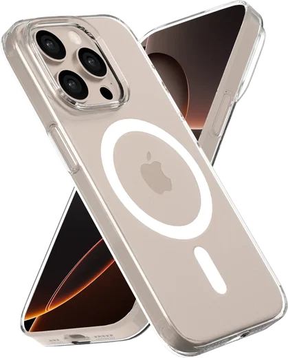 NEKIT Bare Apple iPhone 16 Pro Hoesje 1.2MM Thin Case MagSafe Transparant afbeelding 7