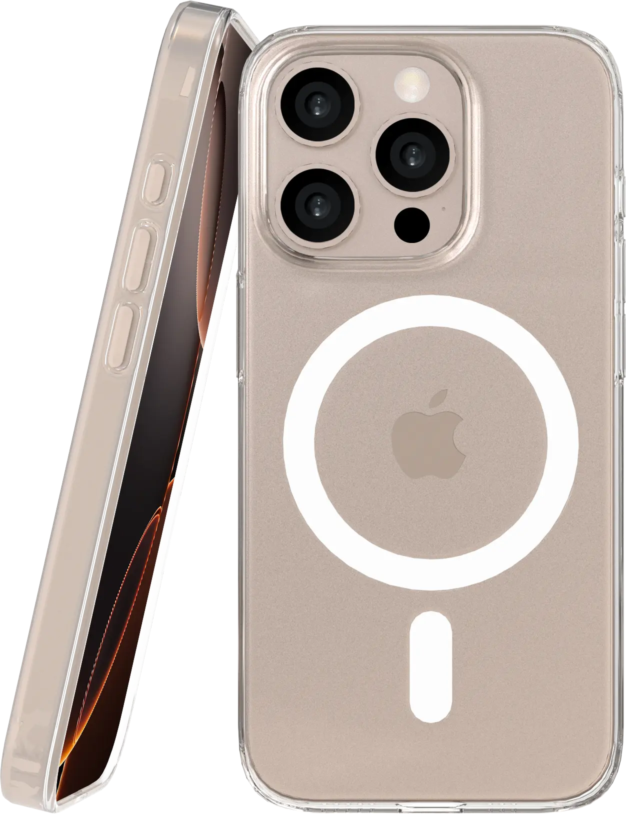 NEKIT Bare Apple iPhone 16 Pro Hoesje 1.2MM Thin Case MagSafe Transparant afbeelding 1