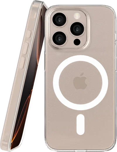 NEKIT Bare Apple iPhone 16 Pro Hoesje 1.2MM Thin Case MagSafe Transparant afbeelding 1