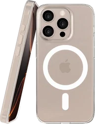 NEKIT Bare Apple iPhone 16 Pro Hoesje 1.2MM Thin Case MagSafe Transparant afbeelding