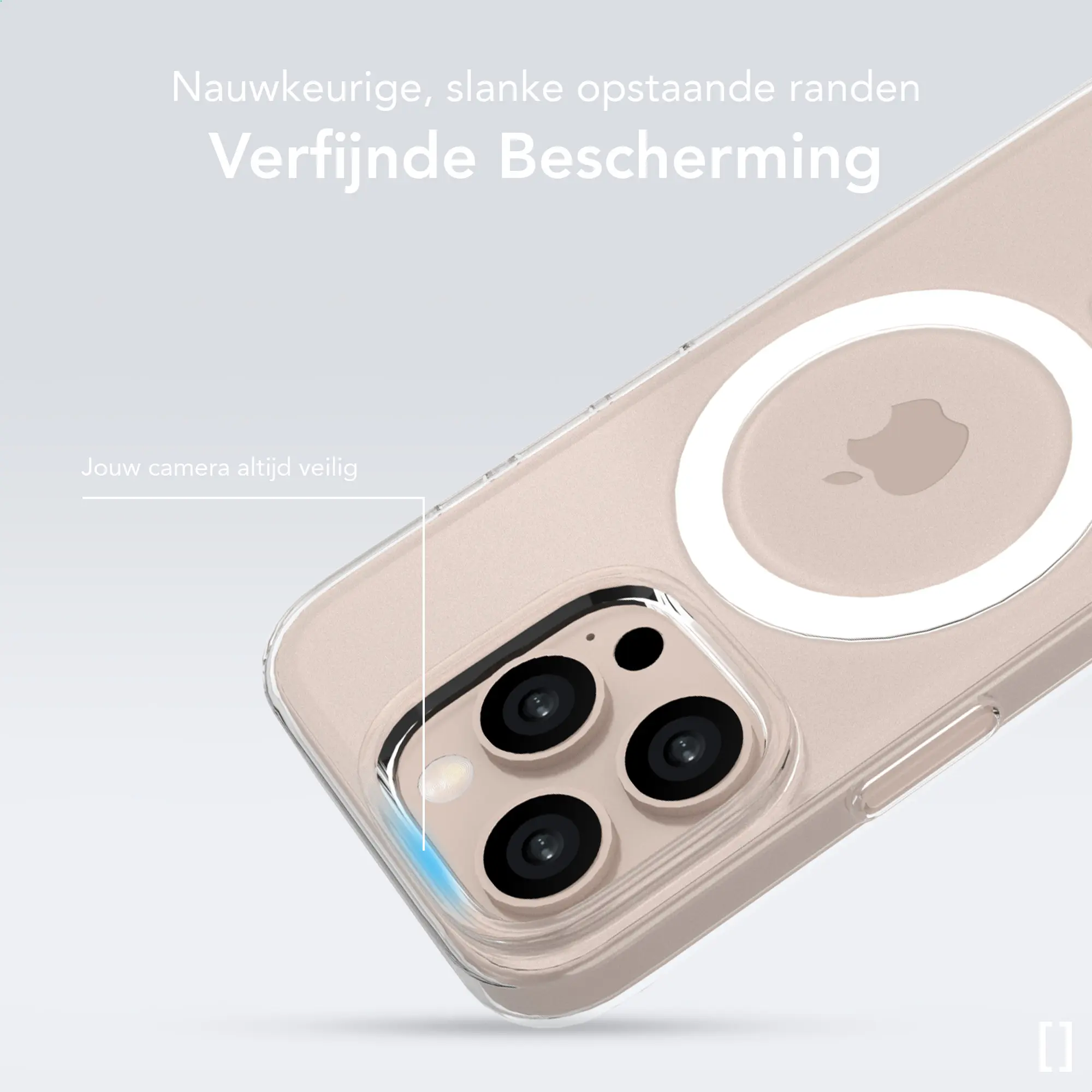 NEKIT Bare Apple iPhone 16 Pro Hoesje 1.2MM Thin Case MagSafe Transparant afbeelding 5