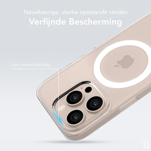 NEKIT Bare Apple iPhone 16 Pro Hoesje 1.2MM Thin Case MagSafe Transparant afbeelding 5