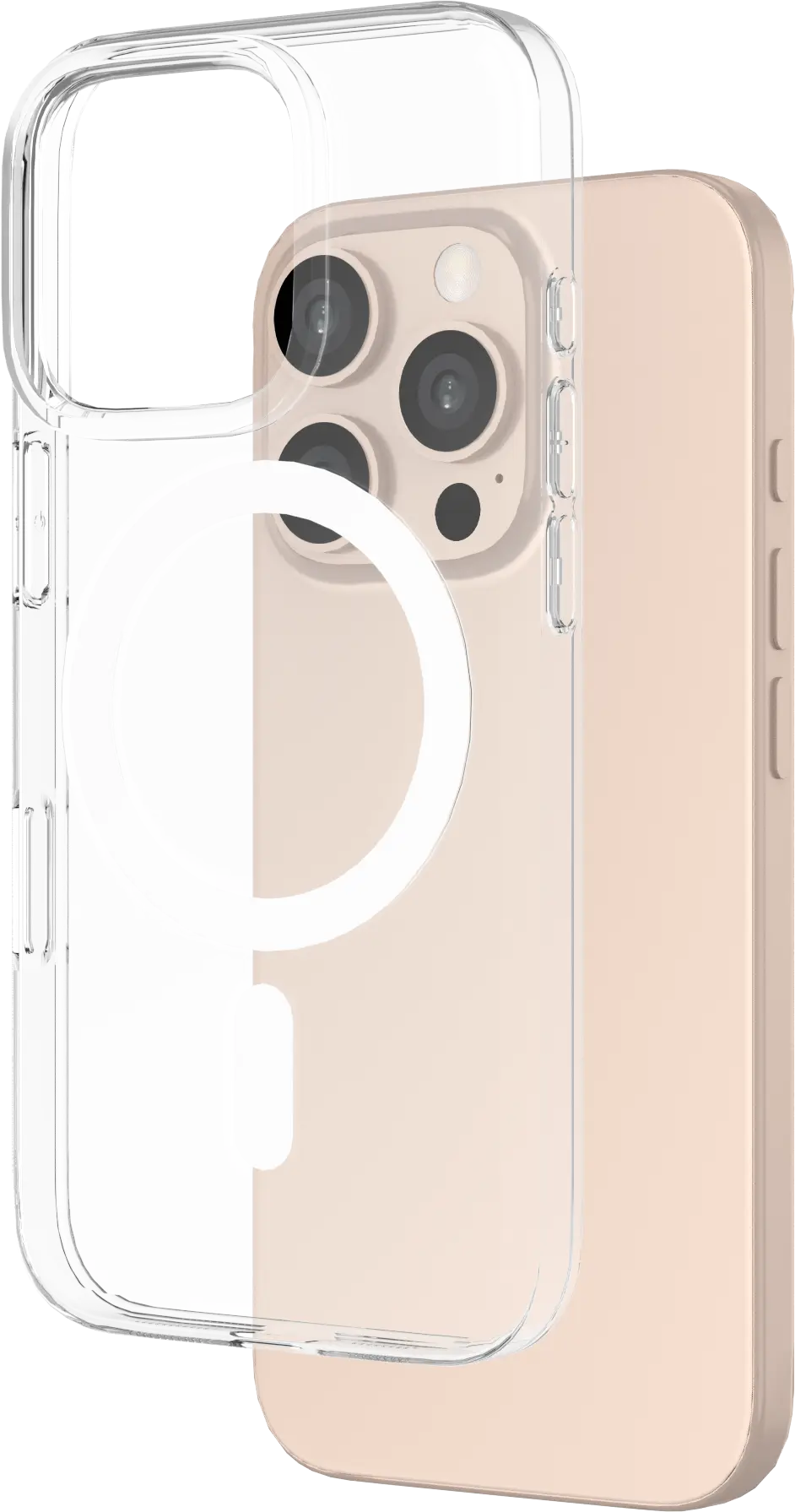 NEKIT Bare Apple iPhone 16 Pro Hoesje 1.2MM Thin Case MagSafe Transparant afbeelding 9