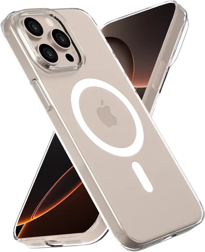 NEKIT Bare Apple iPhone 16 Pro Max Hoesje 1.2MM Thin Case MagSafe Transparant afbeelding 7