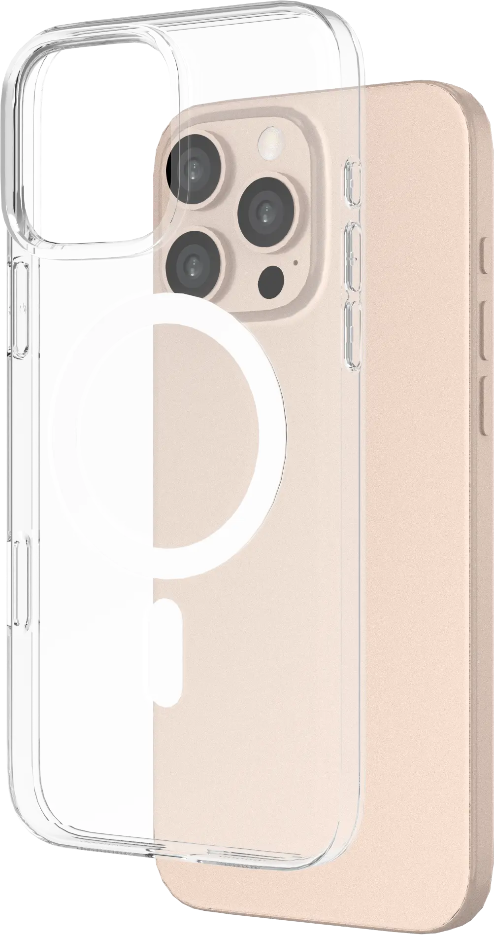 NEKIT Bare Apple iPhone 16 Pro Max Hoesje 1.2MM Thin Case MagSafe Transparant afbeelding 9