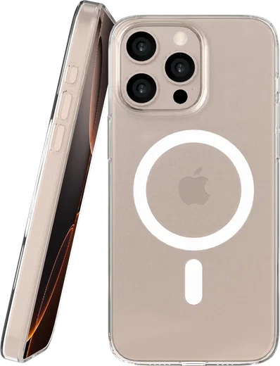 NEKIT Bare Apple iPhone 16 Pro Max Hoesje 1.2MM Thin Case MagSafe Transparant afbeelding 1