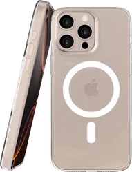 NEKIT Bare Apple iPhone 16 Pro Max Hoesje 1.2MM Thin Case MagSafe Transparant afbeelding