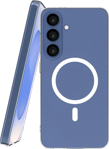 NEKIT Bare Samsung Galaxy S25 Hoesje 1.2MM Thin Case MagSafe Transparant afbeelding 1