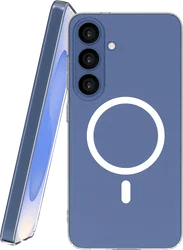 NEKIT Bare Samsung Galaxy S25 Hoesje 1.2MM Thin Case MagSafe Transparant afbeelding