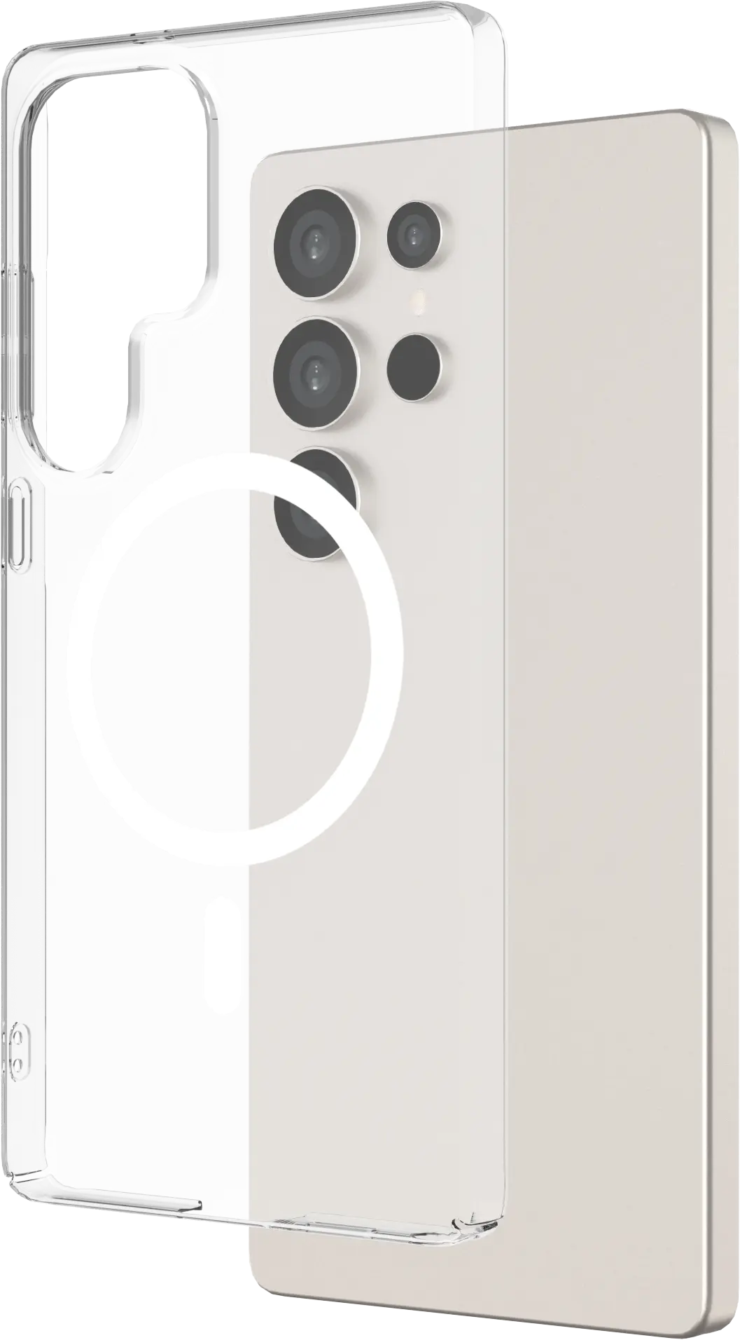 NEKIT Bare Samsung Galaxy S25 Ultra Hoesje 1.2MM Thin Case MagSafe Transparant afbeelding 9