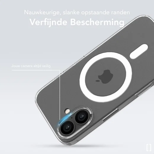 NEKIT Bare Apple iPhone 17 Hoesje 1.2MM Thin Case MagSafe Transparant afbeelding 5