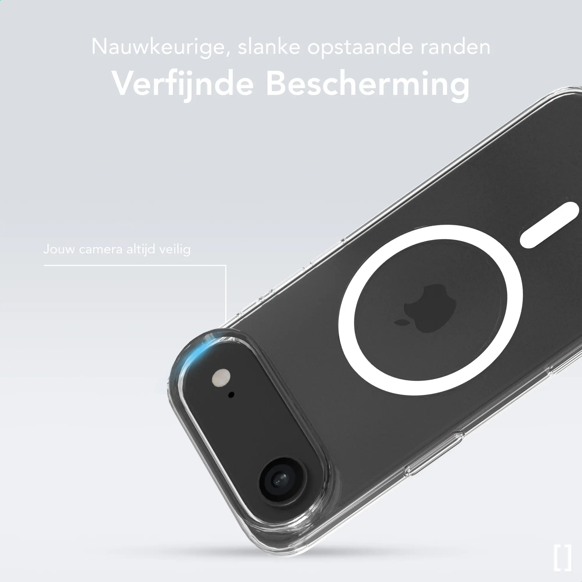 NEKIT Bare Apple iPhone Air Hoesje 1.2MM Thin Case MagSafe Transparant afbeelding 4