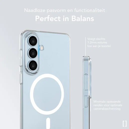 NEKIT Bare Samsung Galaxy S26 Plus Hoesje 1.2MM Thin Case MagSafe Transparant afbeelding 4