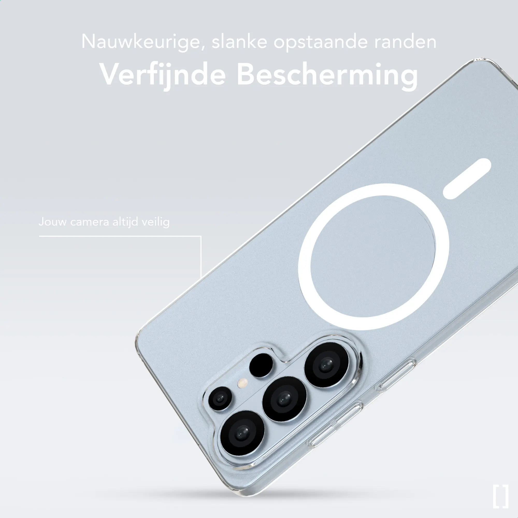 NEKIT Bare Samsung Galaxy S26 Ultra Hoesje 1.2MM Thin Case MagSafe Transparant afbeelding 5