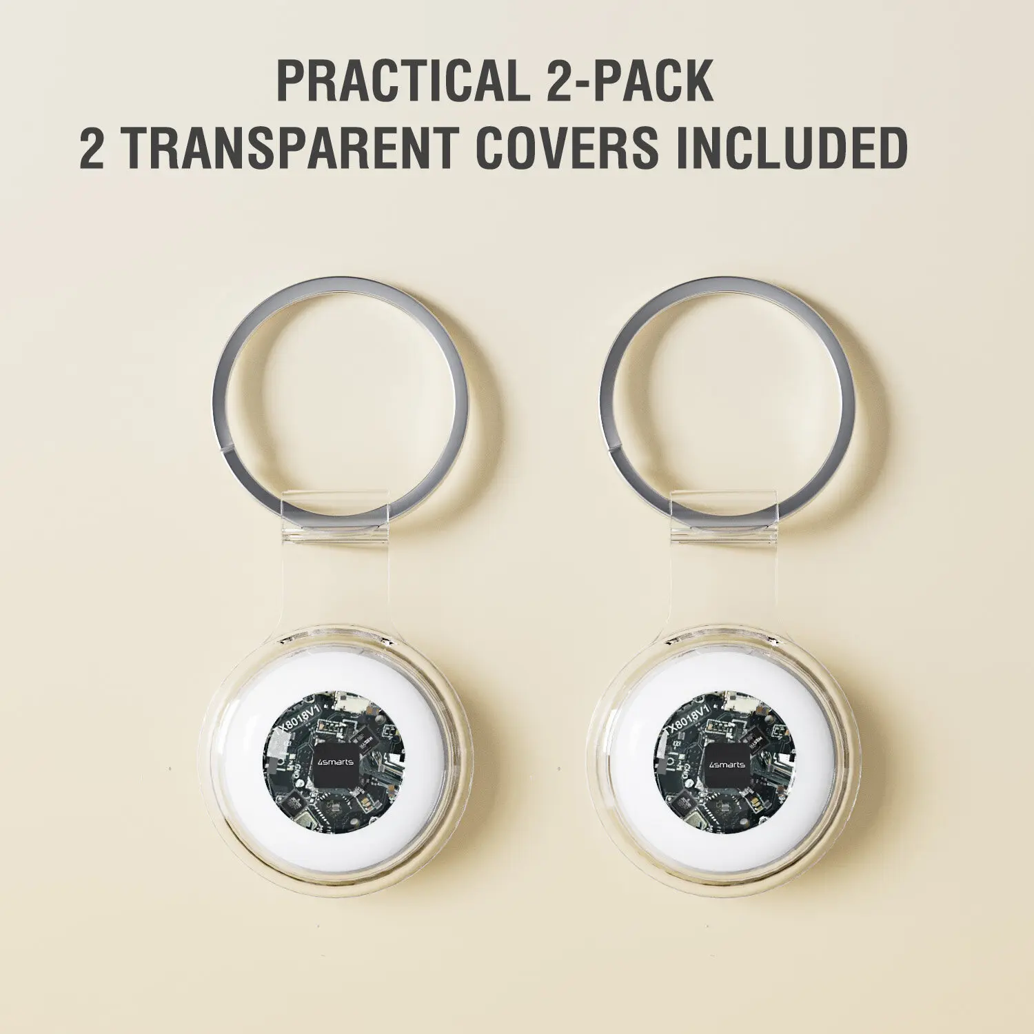 4smarts SkyTag Slim Bluetooth Tracker 2-Pack Wit Transparant afbeelding 8