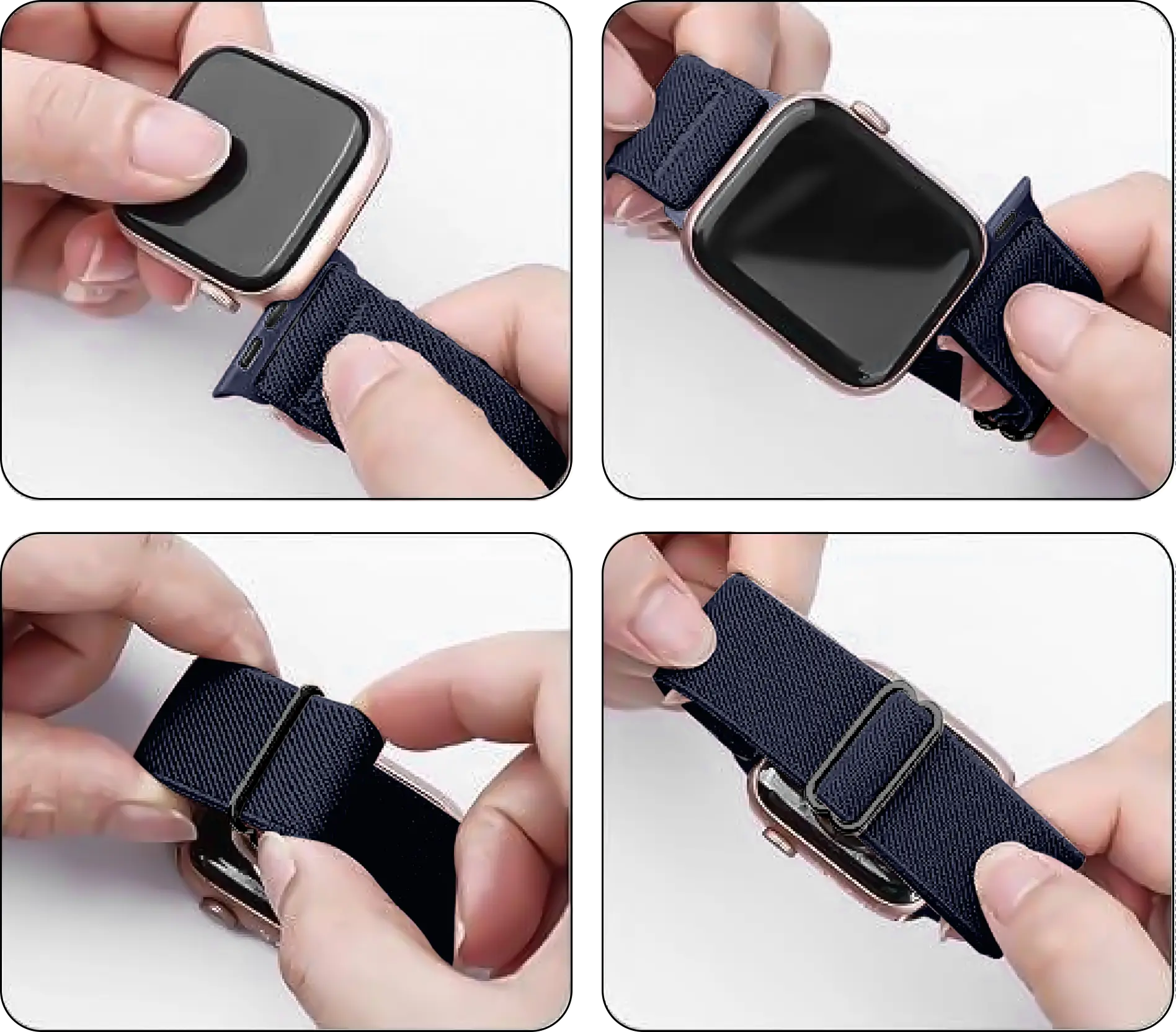 SBG Nylon - Apple Watch Bandje 38/44mm - 10 pack klein afbeelding 14