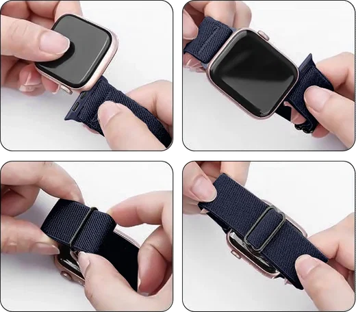 SBG Nylon - Apple Watch Bandje 38/44mm - 10 pack klein afbeelding 14