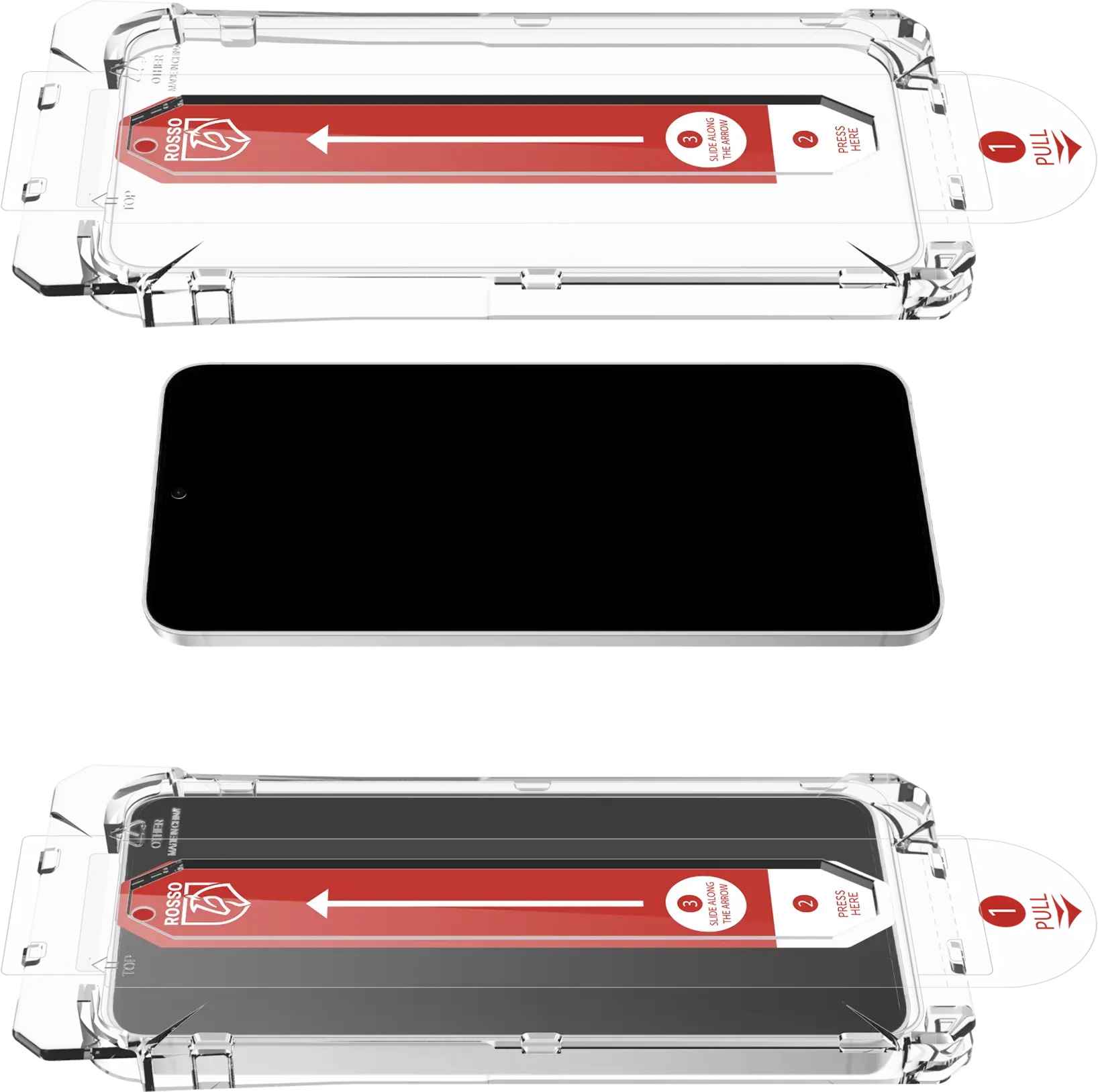 Rosso Samsung Galaxy A37 Tempered Glass Installatietray Dust Removal (2-Pack) afbeelding 12