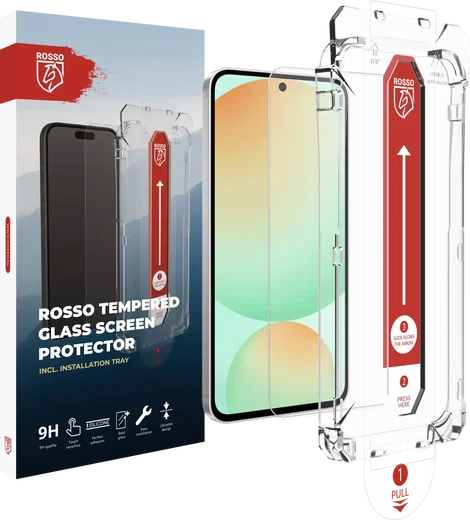 Rosso Samsung Galaxy A37 Tempered Glass Installatietray Dust Removal (2-Pack) afbeelding 14