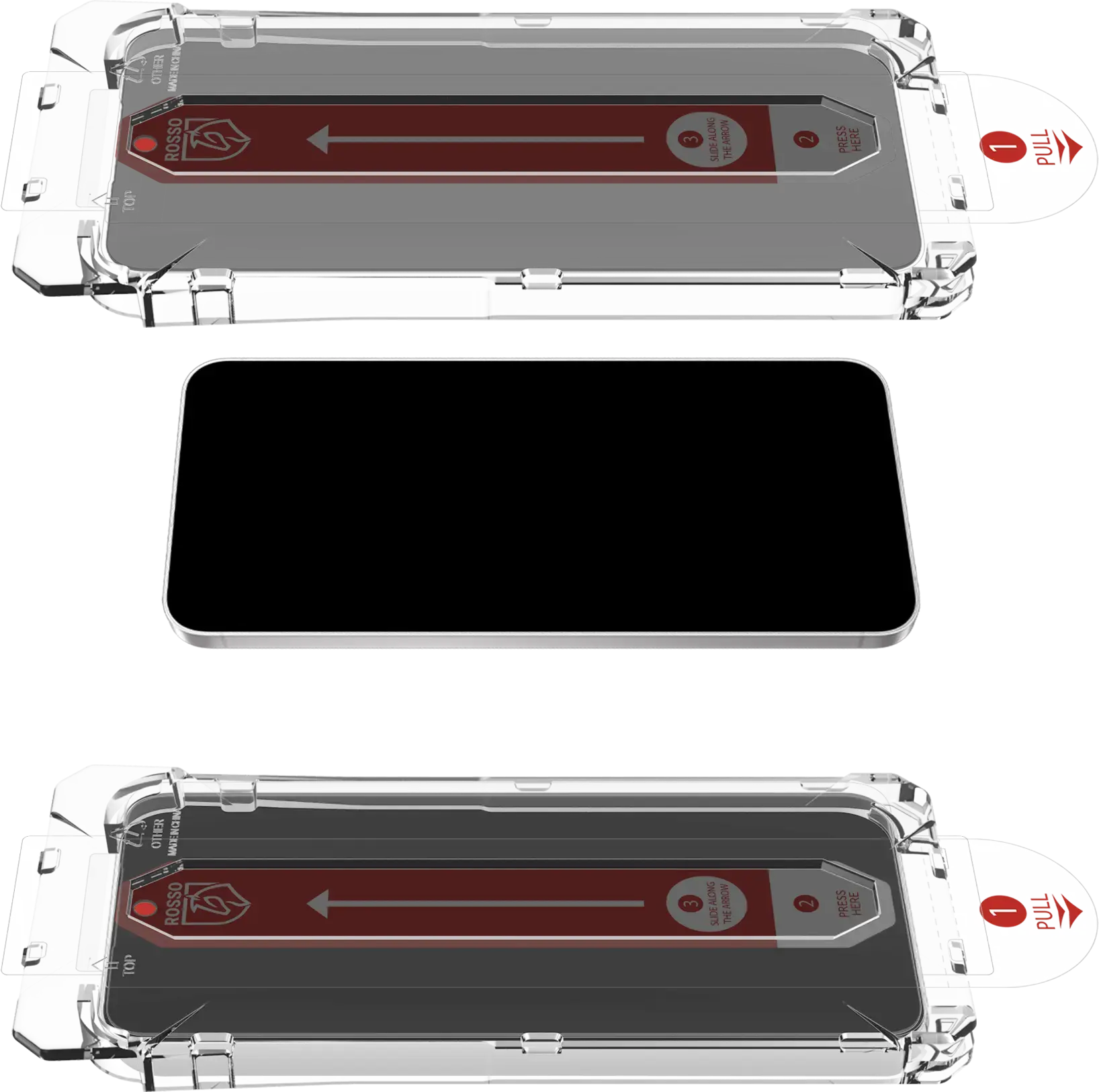 Rosso Samsung A57 Privacy Glass Installatietray Dust Removal (2-Pack) afbeelding 13