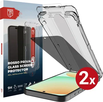 Rosso Samsung Galaxy A37 Privacy Glass met Installatietray Dust Removal (2-Pack)