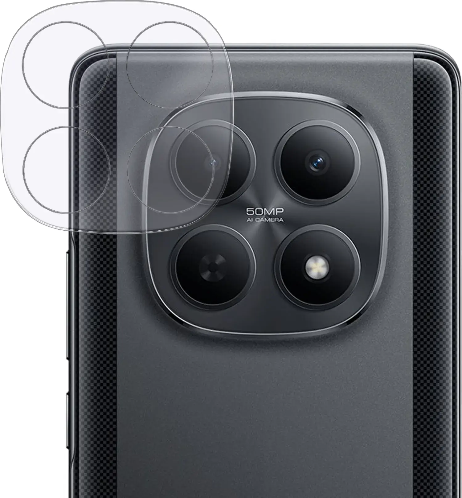 Rosso Xiaomi Poco M8 Pro Camera Lens Protector Transparant afbeelding 1
