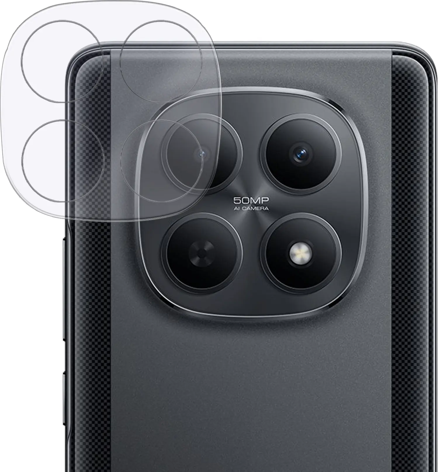 Rosso Xiaomi Poco M8 Camera Lens Protector Transparant afbeelding 1