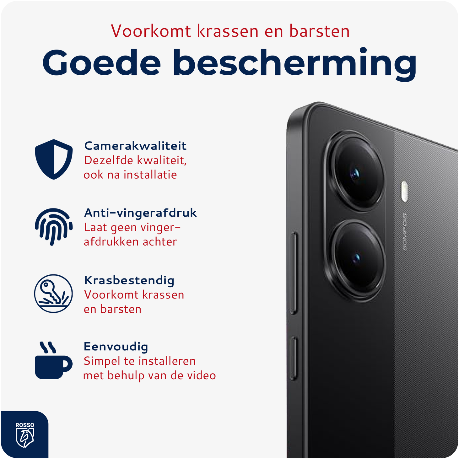 Rosso Xiaomi Poco X8 Pro Max Camera Lens Protector Transparant afbeelding 5